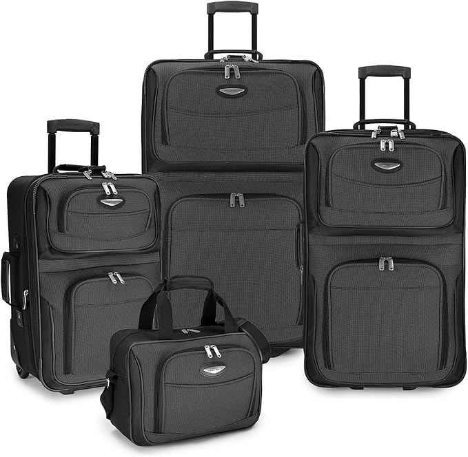 Travel Select Amsterdam Expandable Rolling Luggage 4-Piece Set