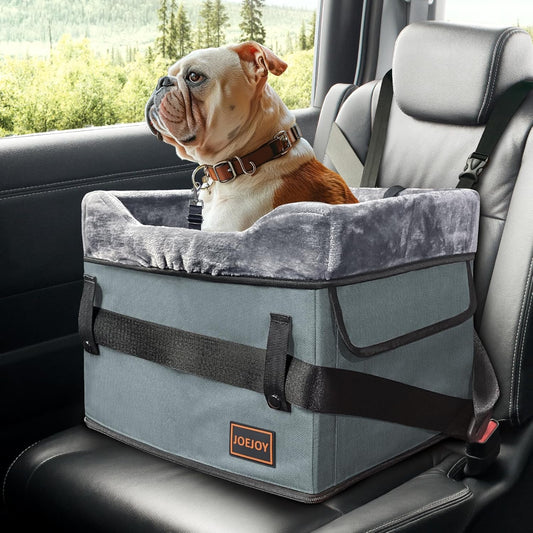 JOEJOY Portable Dog Car Seat: Safe Travel for Small Dogs!