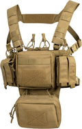 VISMIX Tactical Chest Rig - Adjustable Molle Rig with Mag Pouches