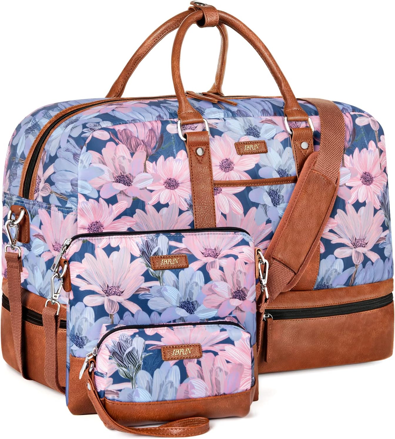 IBFUN Weekender Bags for Women: Large Overnight Travel Set