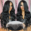 Synthetic 13x4 HD Lace Front Wig 26in Black Natural Wavy - Ready