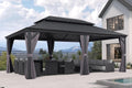 PURPLE LEAF 13ft X 20ft Permanent Hardtop Gazebo for Outdoor Spaces