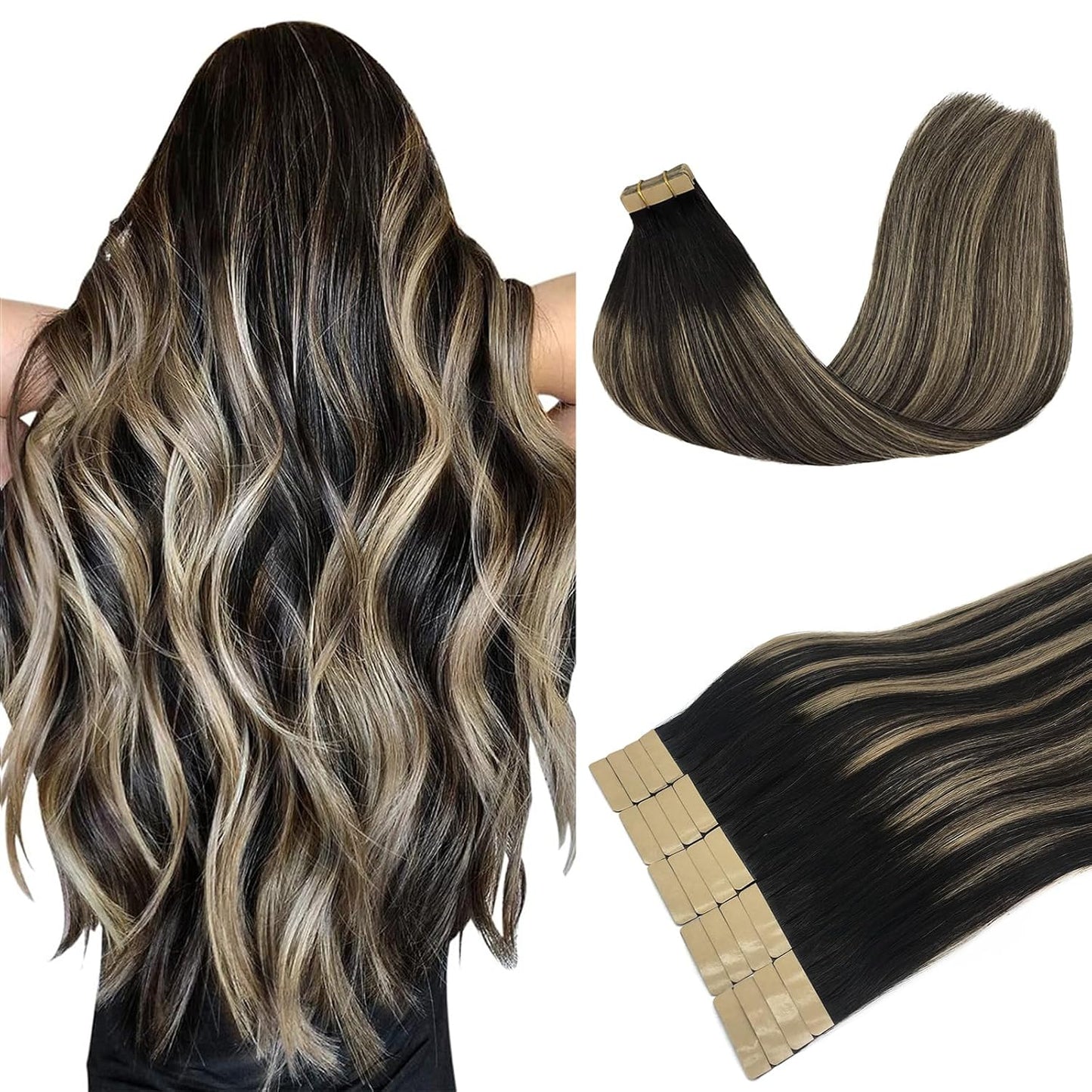 DOORES Tape in Hair Extensions for Stunning Balayage Looks