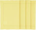 Solino Home Yellow Placemats Set of 4 - Cotton Linen Hemstitch