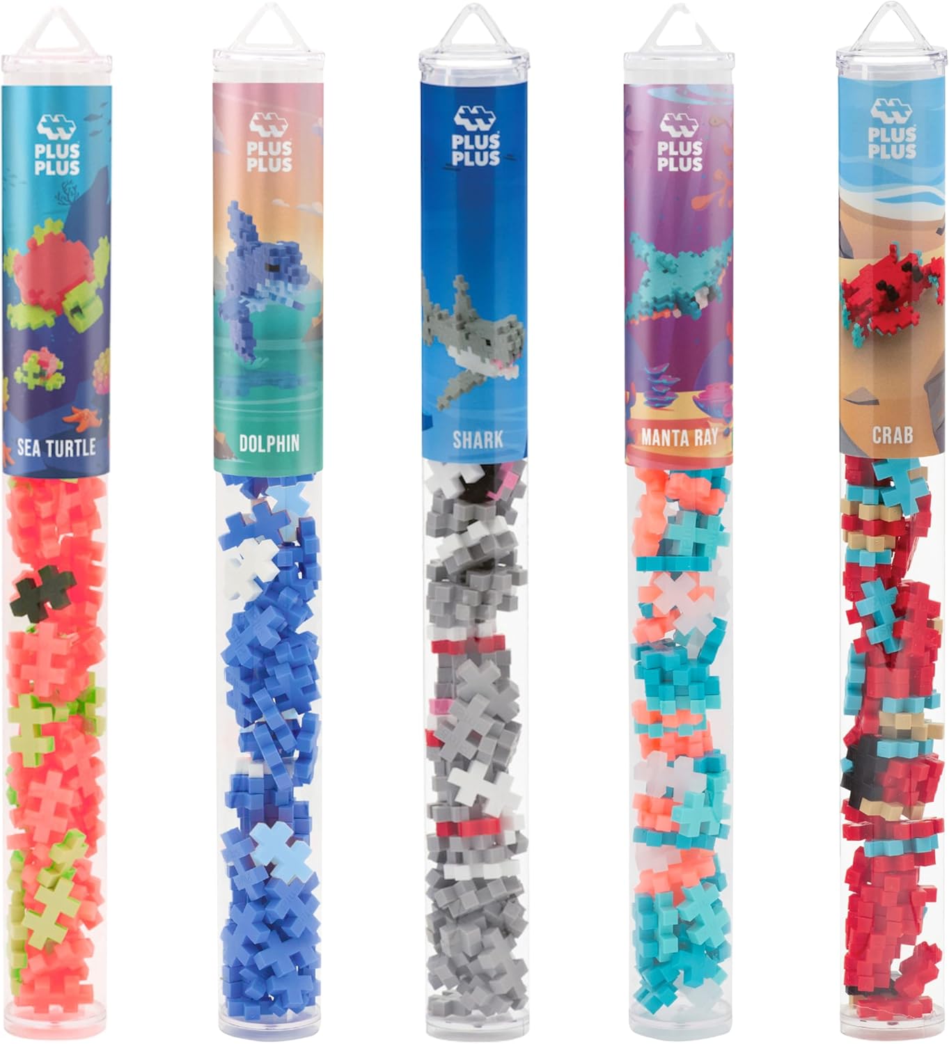 PLUS PLUS Building Block Playset Kit for Ocean-Themed Fun