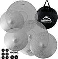 EASTROCK Low Volume Cymbal Pack - 5 Piece Set for Quiet Practice