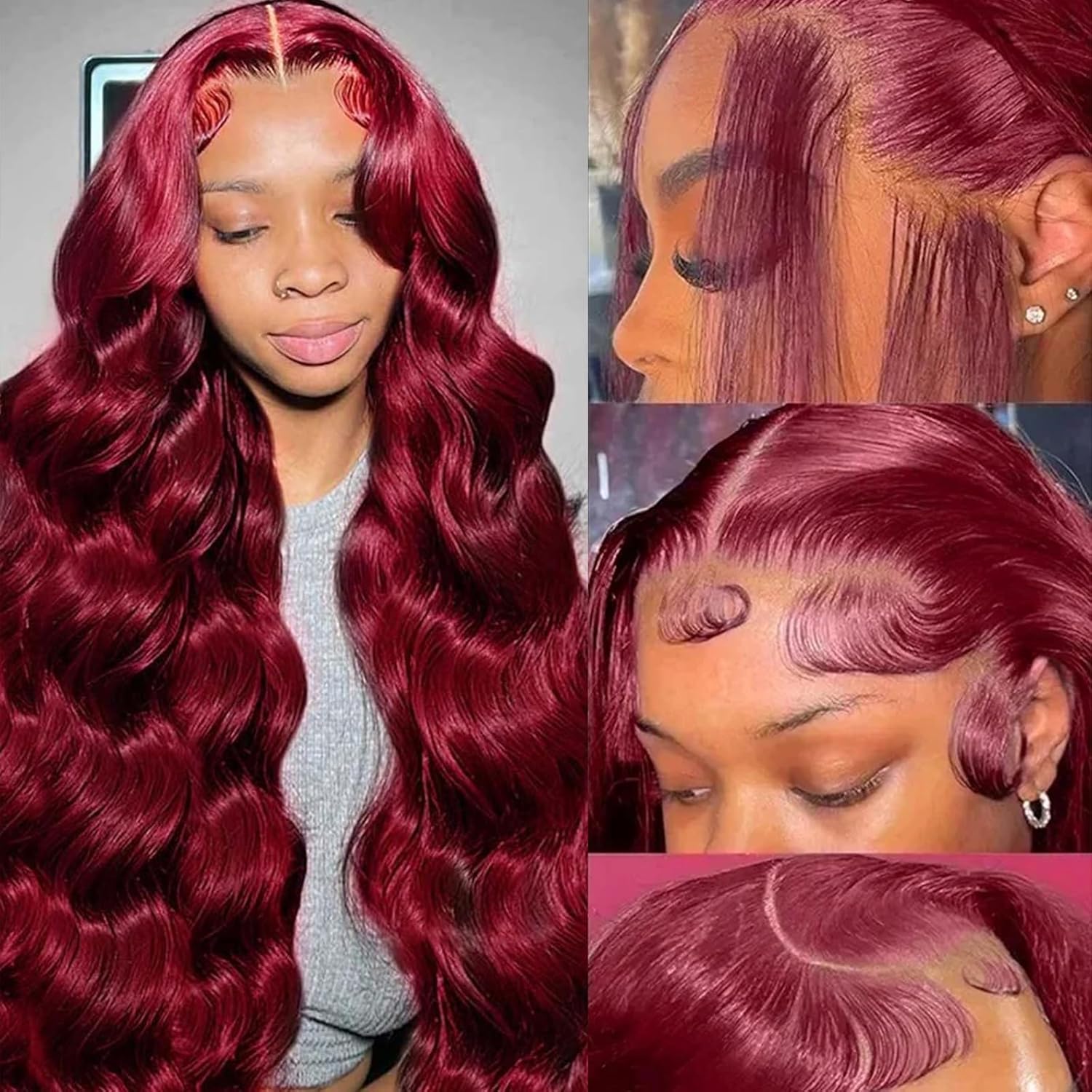99j Burgundy Lace Front Wigs Human Hair for Stunning Styles