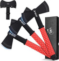 Dream Reach Throwing Axe Set - 3PCS Full Tang Double Sided Hatchets