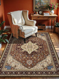 4x6 Mousse Brown Area Rug for Living Room - Machine Washable