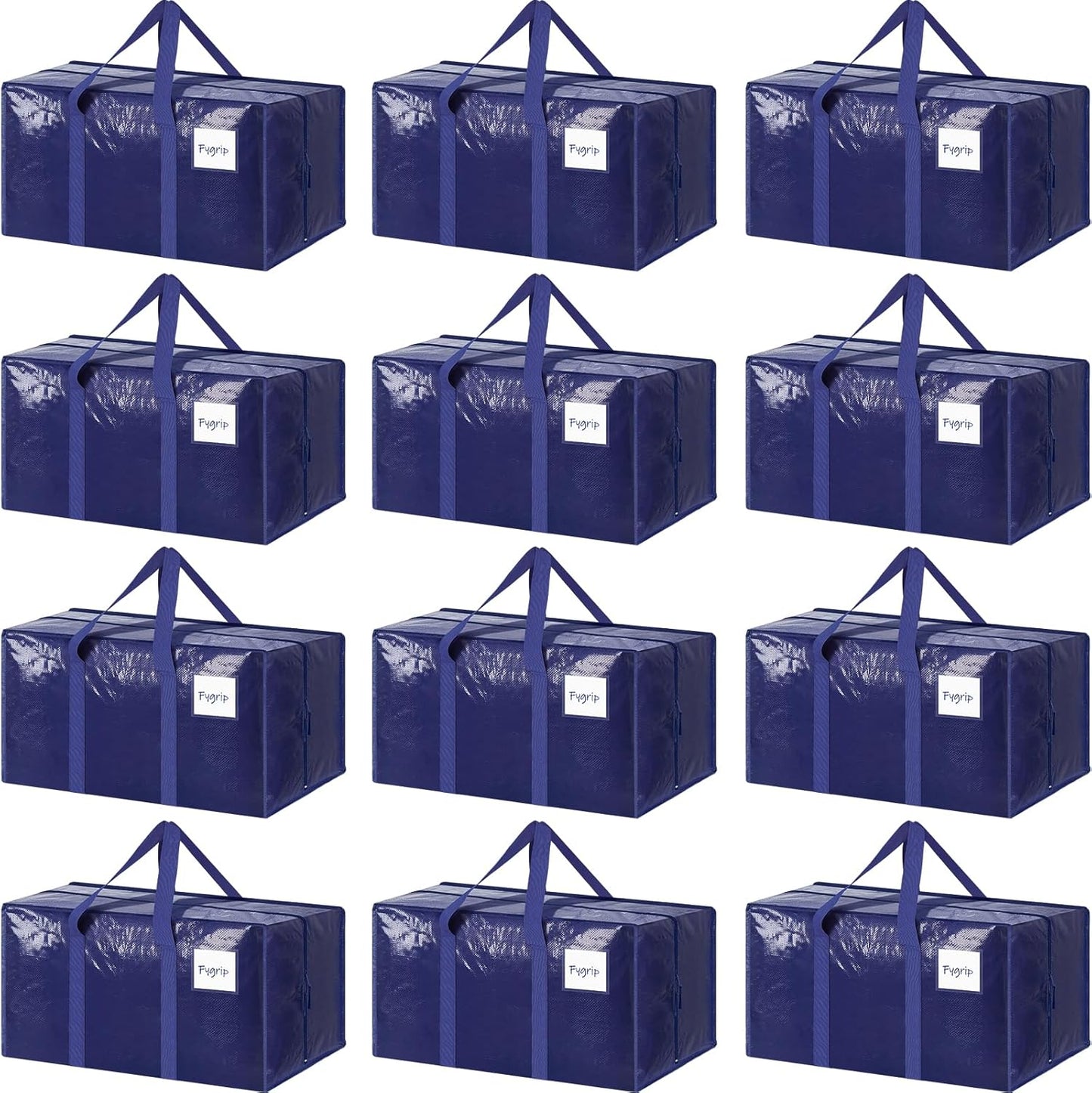 12 Pack Extra Heavy Duty Large Moving Bags for Easy Packing
