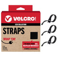 VELCRO Brand ECO 5 in Small Cable Straps - Reusable Cord Organizer