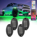 4Pods Metal RGB-IC LED Rock Lights Kit with APP/RF Remote Control