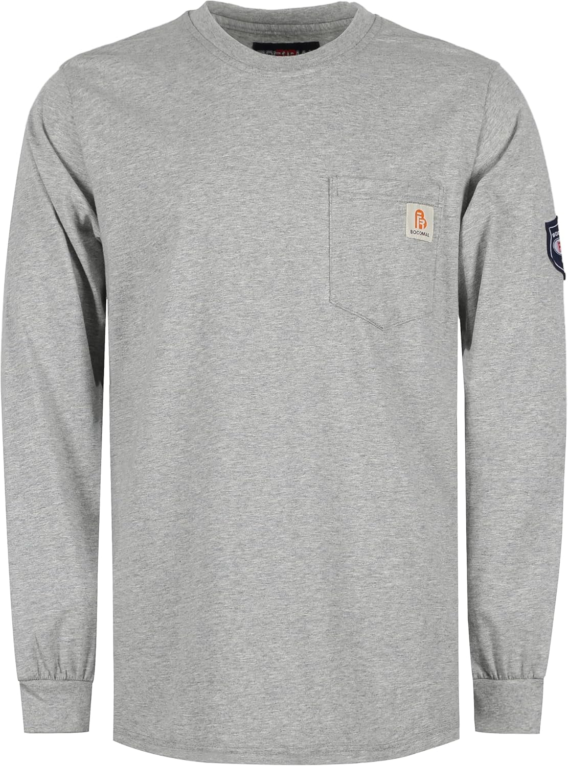 BOCOMAL FR Shirts Lightweight Classic Crew Long Sleeve Safety Wear