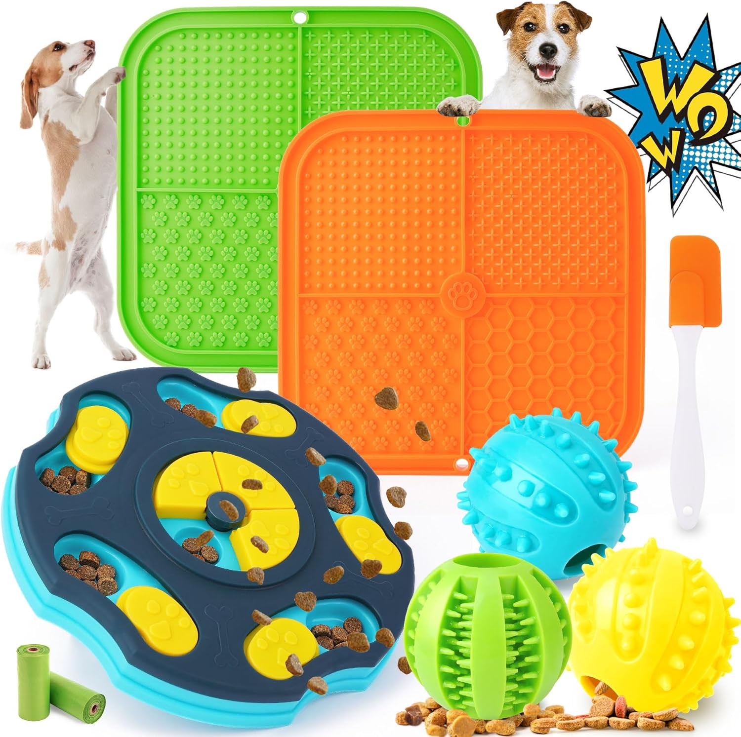 9 Pack Mental Stimulation Dog Toy Set - For Small/Medium Smart Dogs
