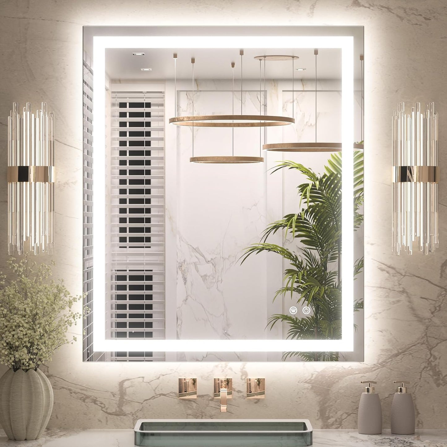 Keonjinn 30 x 36 Inch LED Bathroom Mirror with Lights Review