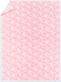 Bow Blanket Pink Bows Soft Throw Blanket Reversible - Cozy Nursery