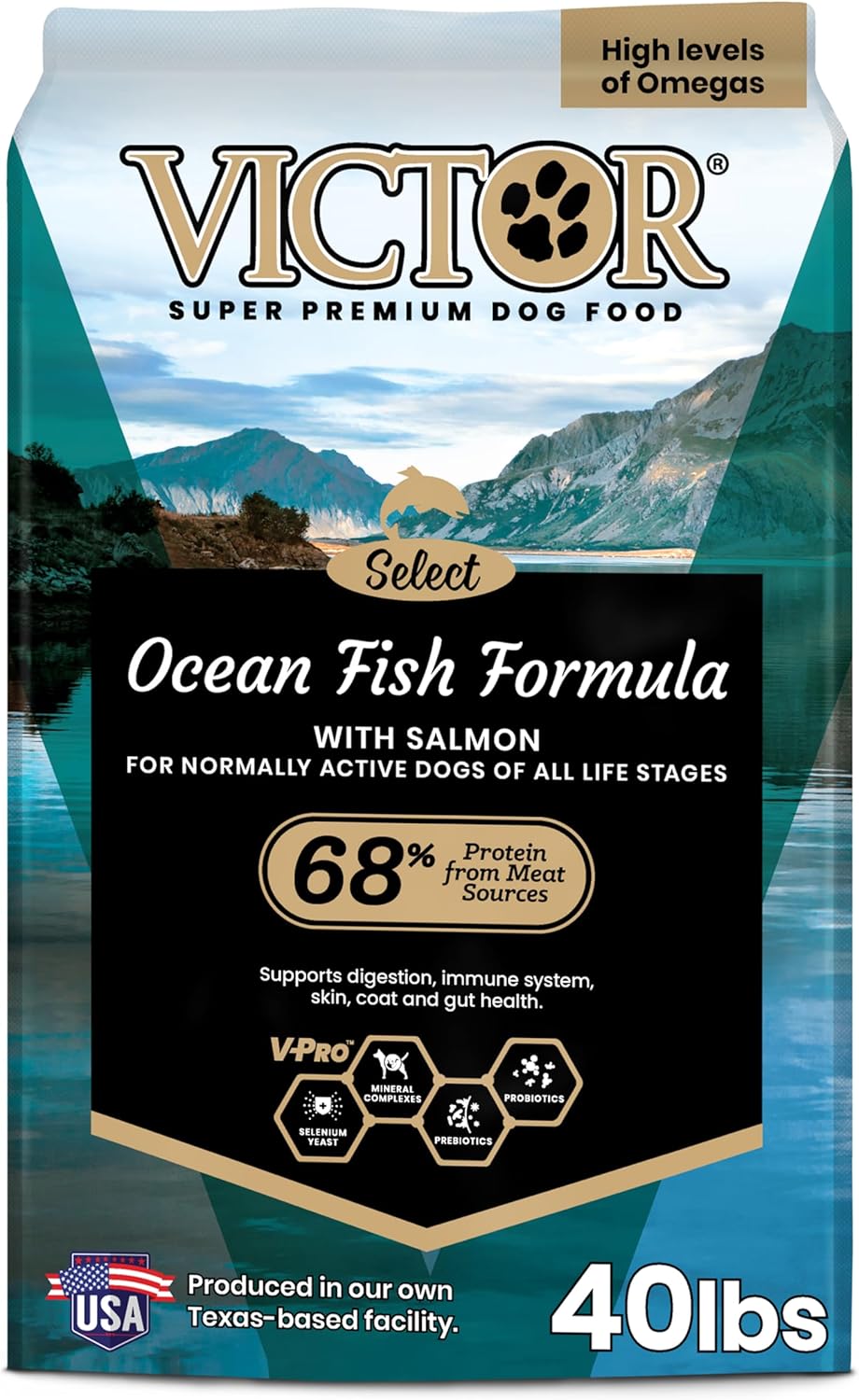 VICTOR Super Premium Ocean Fish Dog Food with Salmon for All Dogs