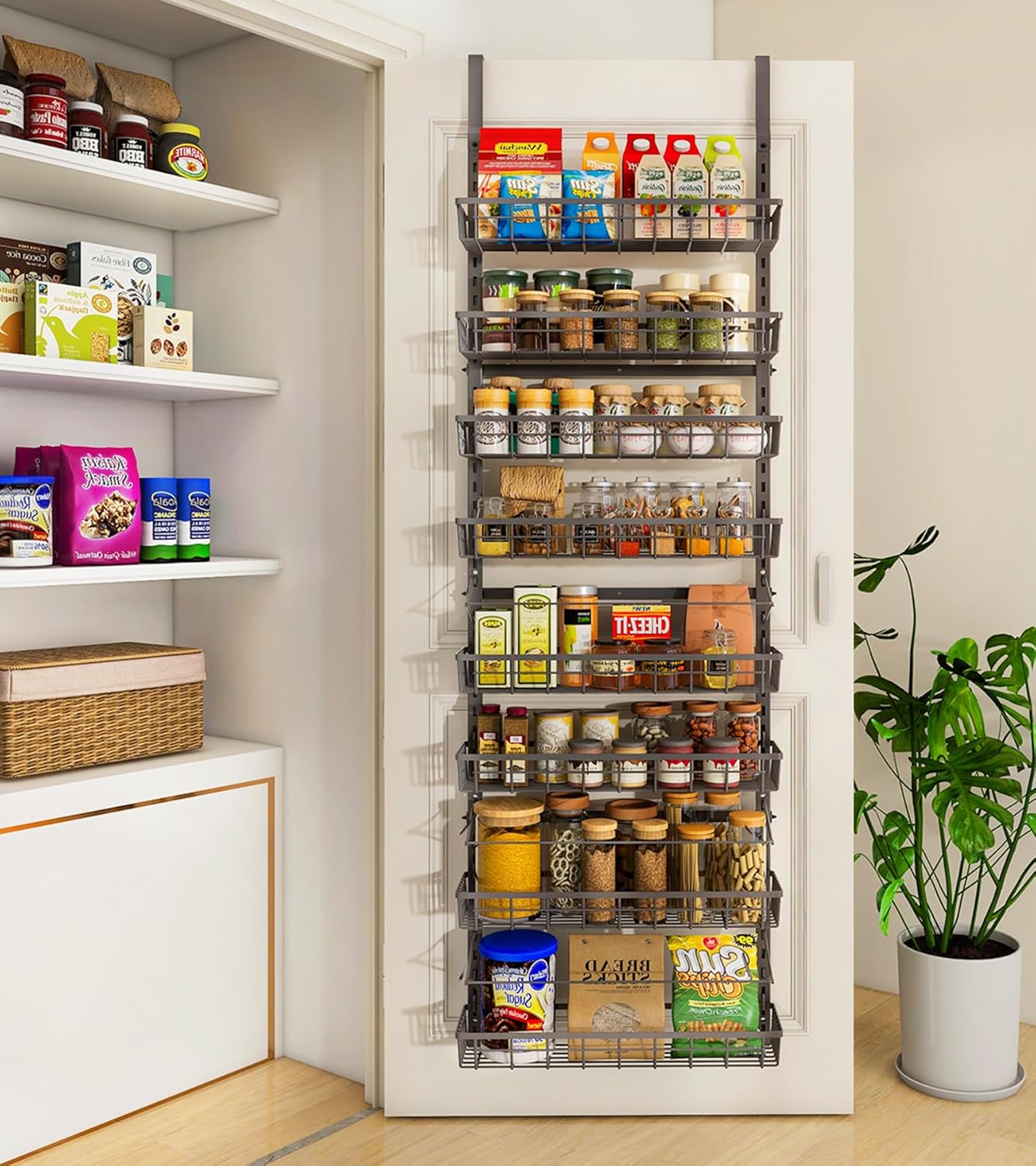 Over The Door Pantry Organizer for Kitchen and Home Storage
