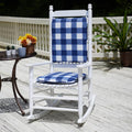 Jurby Blue Porch Rocking Chair Cushion Set - Comfortable 20in x 17in