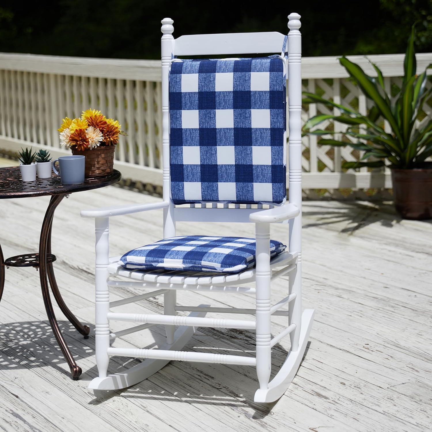 Klear Vu Porch Rocking Chair Cushion Set for Ultimate Comfort