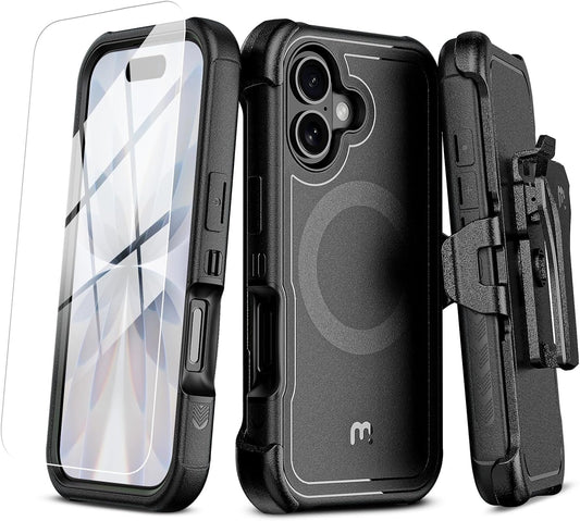 Maverick Series Heavy Duty Case for iPhone 17 with Holster