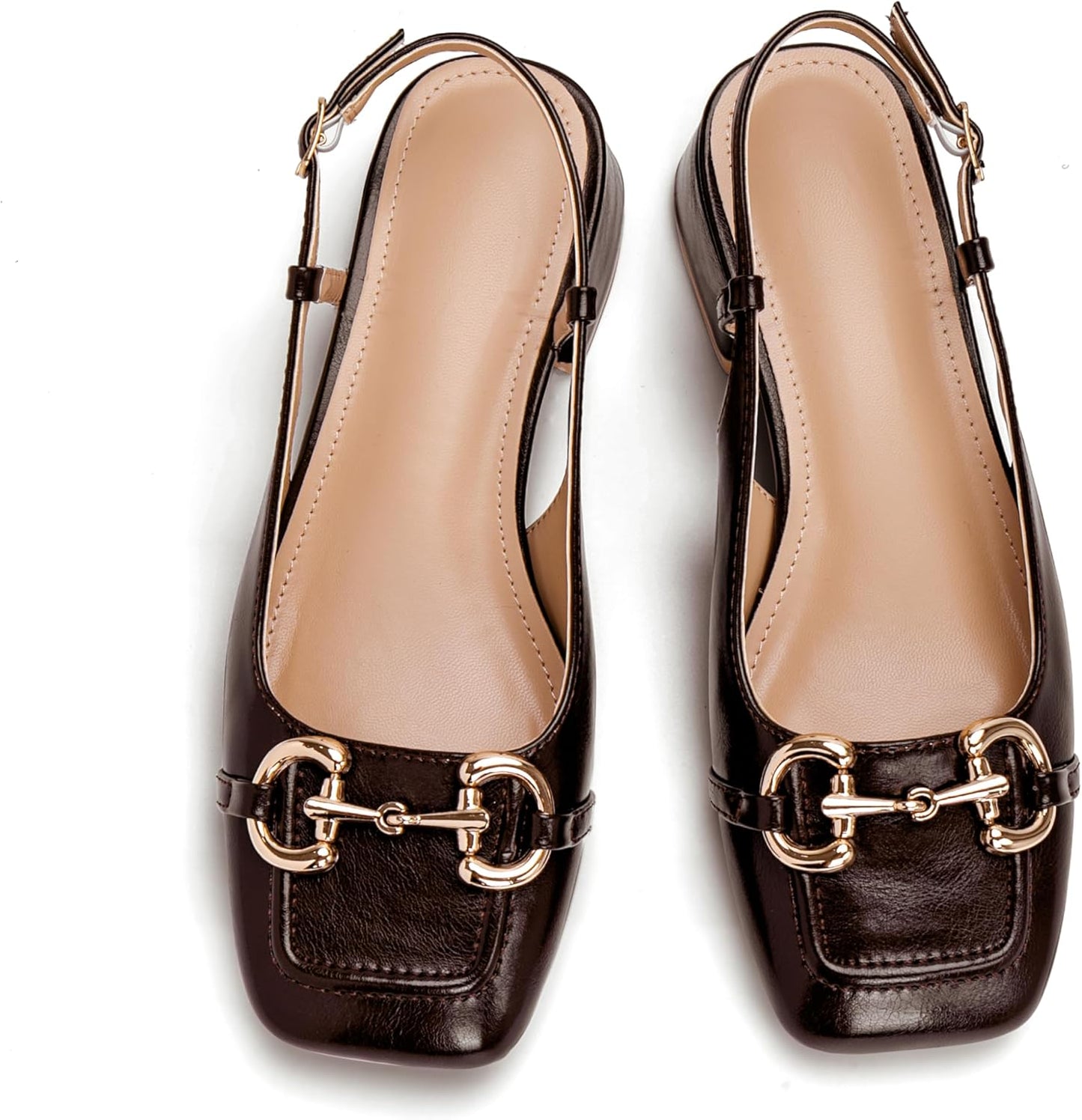 Slingback Mary Jane Heels for Women with Low Block Heel Style