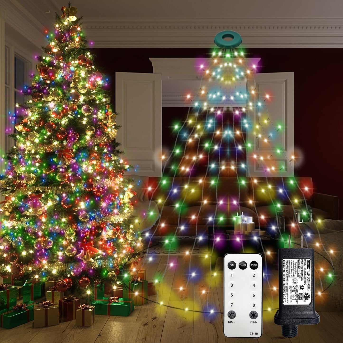 Christmas Tree Lights with Ring for Stunning Holiday Decor
