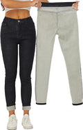 Yehopere Women's Winter Fleece Lined Jeans for Cold Weather