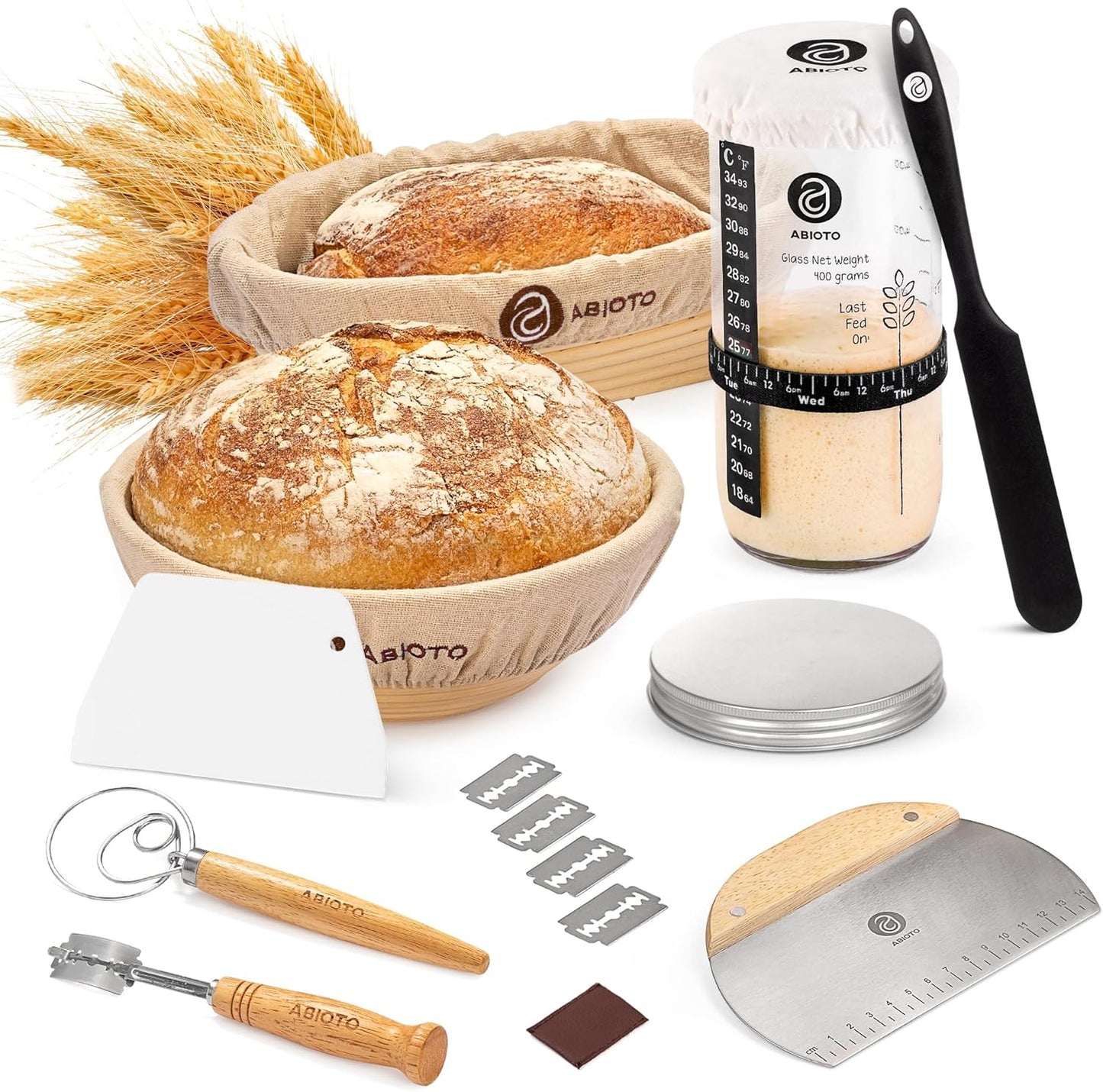 Complete Sourdough Starter Kit for Artisan Bread Baking