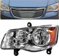 HECASA Driver Side Headlight for 2011-2019 Dodge Grand Caravan - Clear