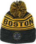 Boston Bruins Pom Beanie Knit Hat - Warm Game Day Staple