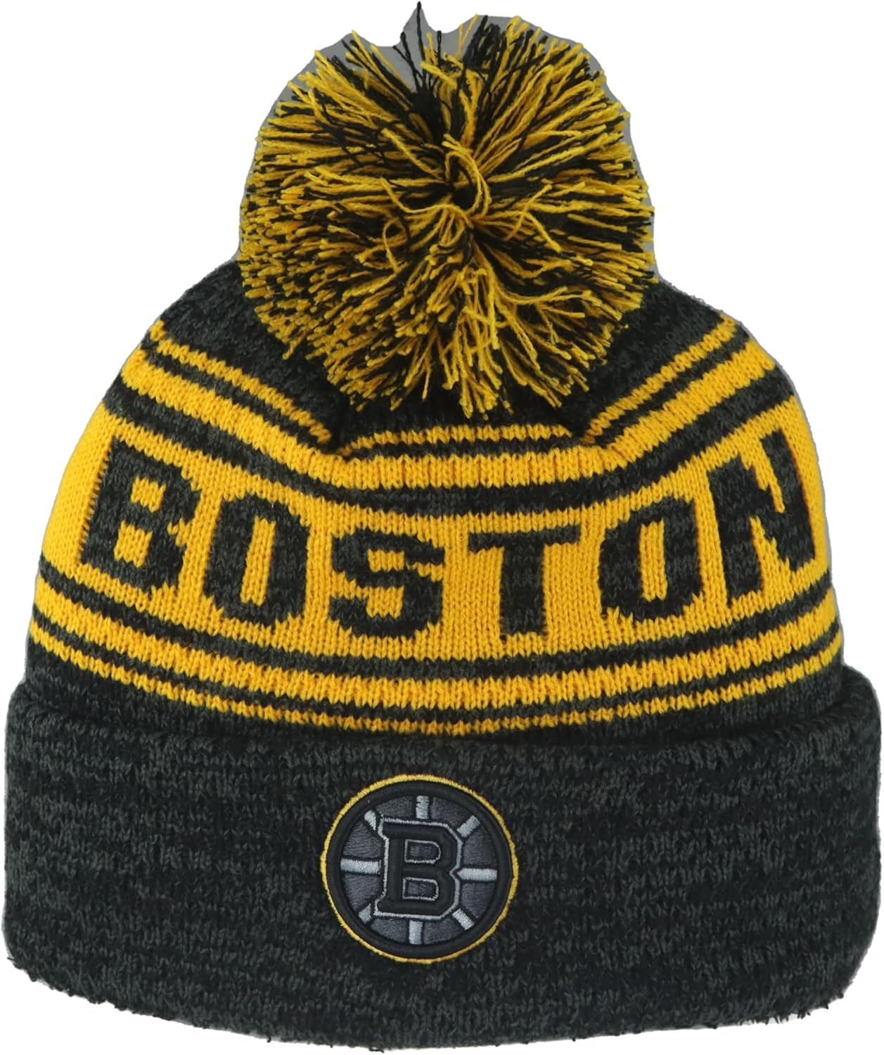 ZHATS NHL Boston Bruins Pom Beanie for Ultimate Fan Pride