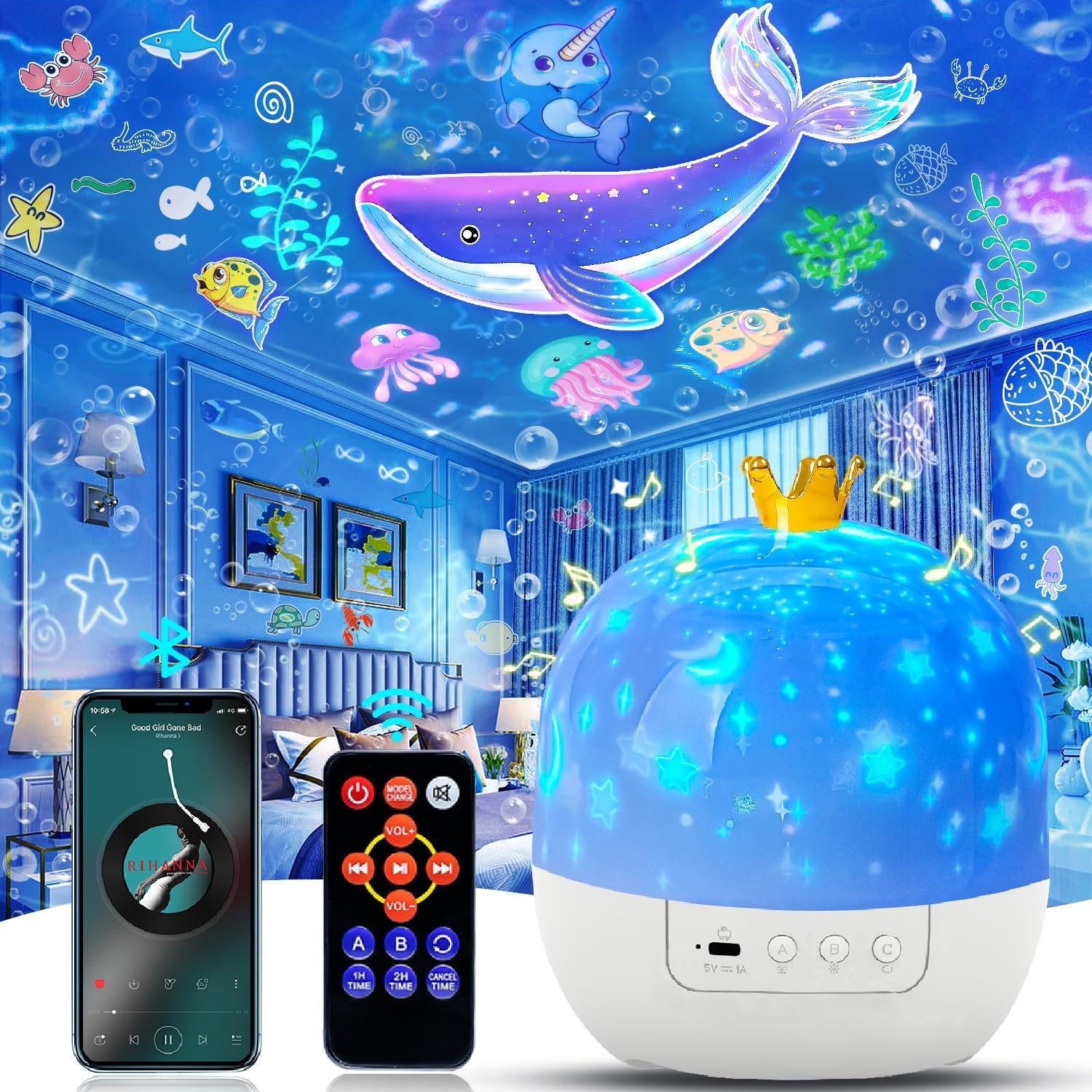 LytRdIt Star Projector Set: Blissful Baby Nights