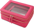 Aveniee XL Clear Makeup Organizer - Double Layer Travel Case