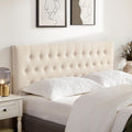 Tufted Upholstered Headboard King Size - Adjustable Height, Modern