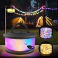 Zocelight 2-in-1 Rechargeable Camping String Lights: 19 Modes