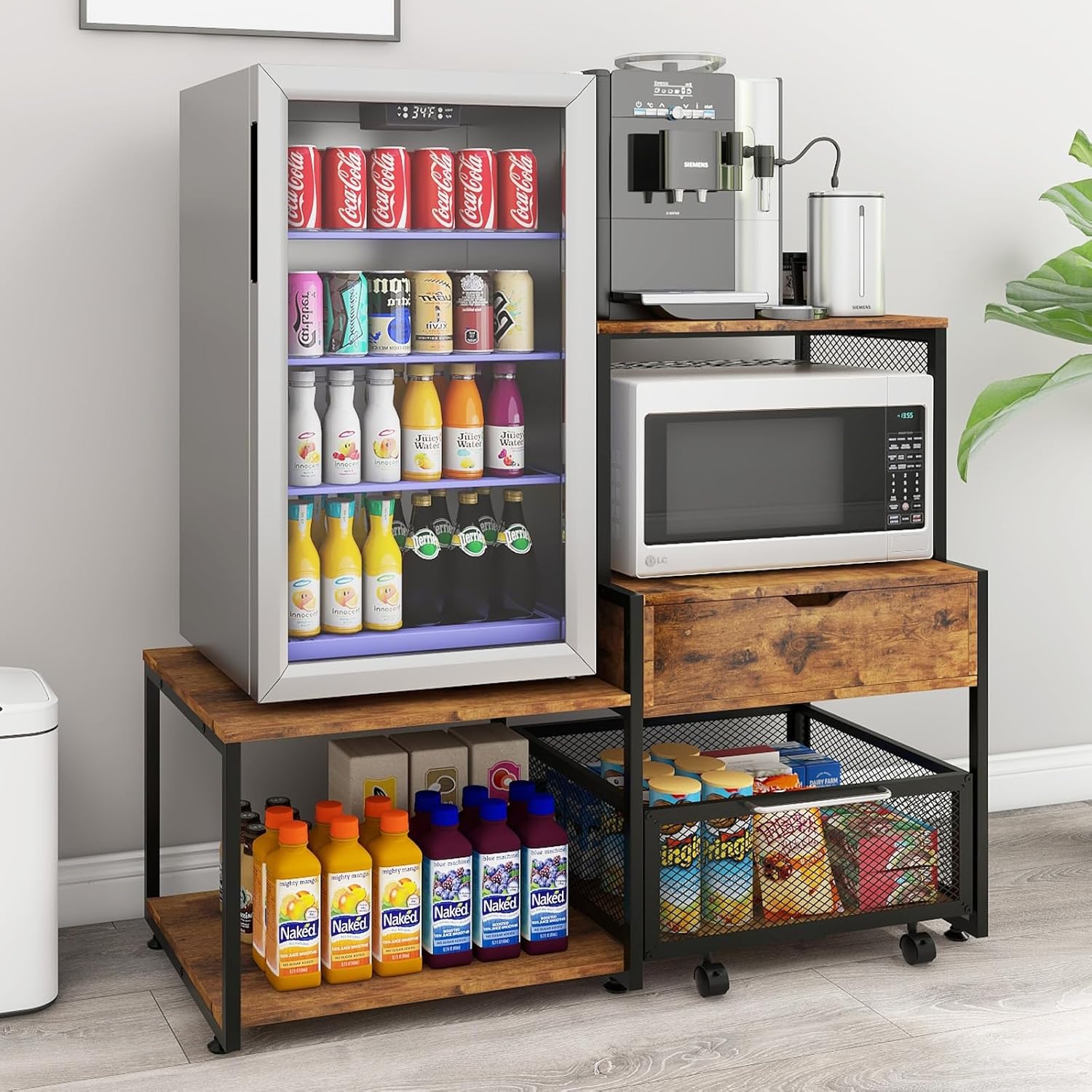 PUNCIA Mini Fridge Stand: Organize and Elevate Your Space