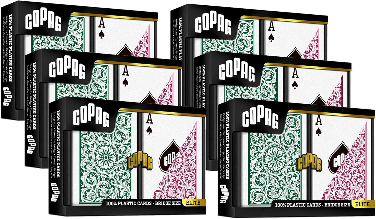 Copag 1546 Design 100% Plastic Playing Cards for Game Nights