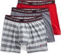 POLO Men's Stretch Classic Fit Boxer Briefs 3-Pack - Comfortable Pouch