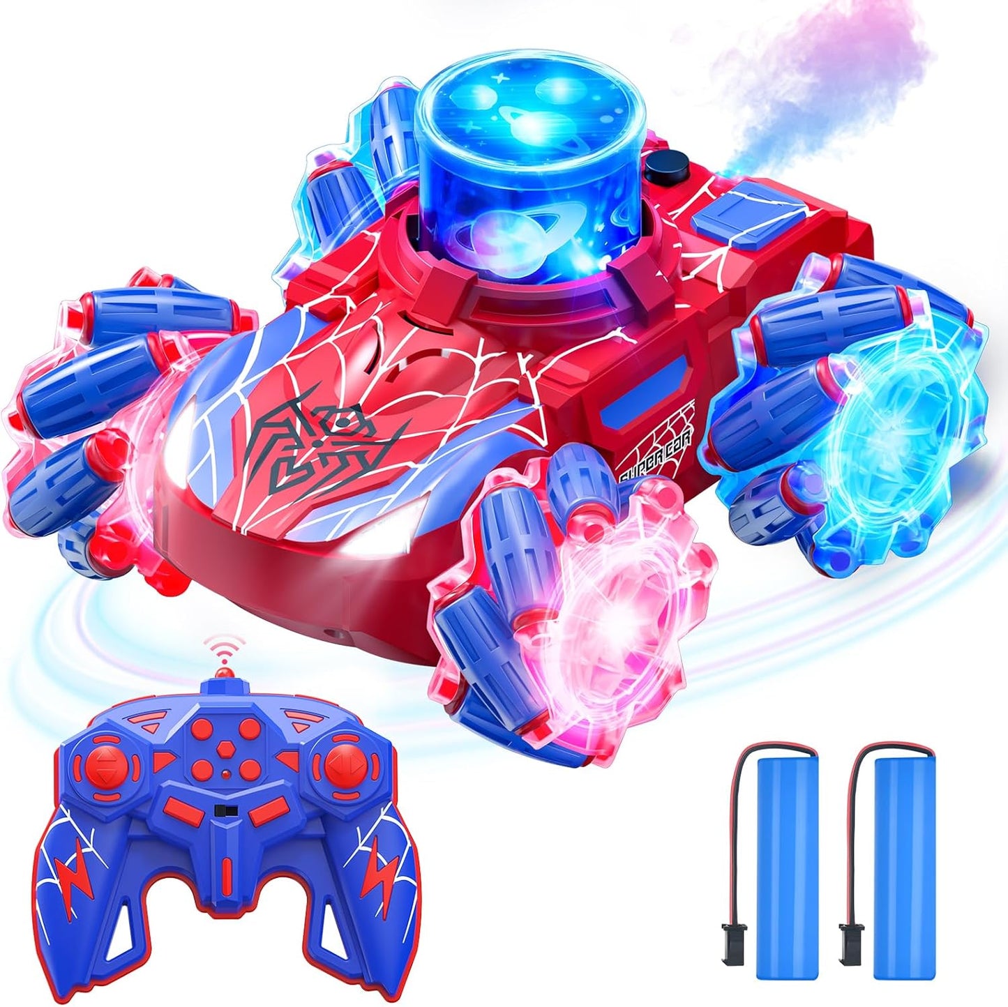 4WD Stunt RC Car with Projection & Music - Ages 4-13