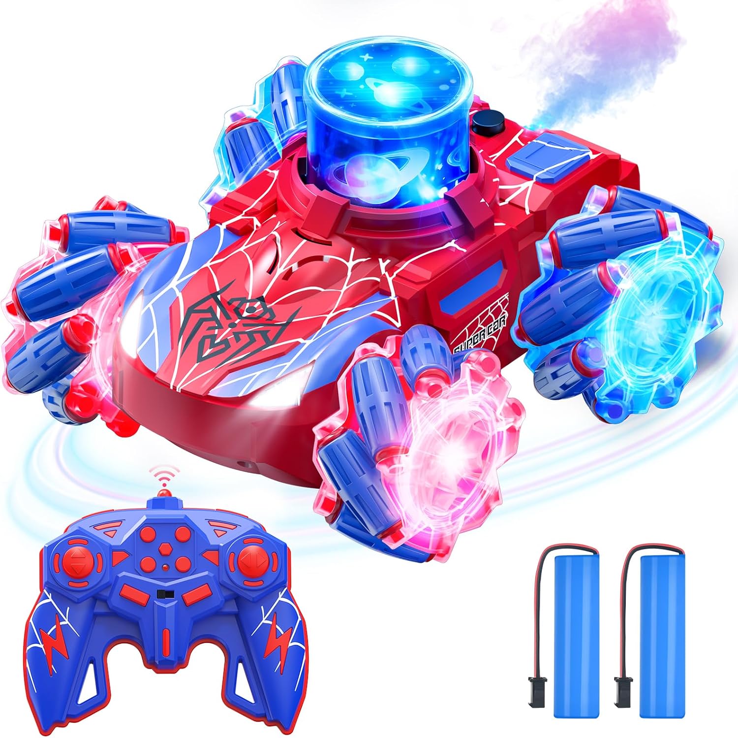4WD Stunt RC Car with Projection & Music - Ages 4-13