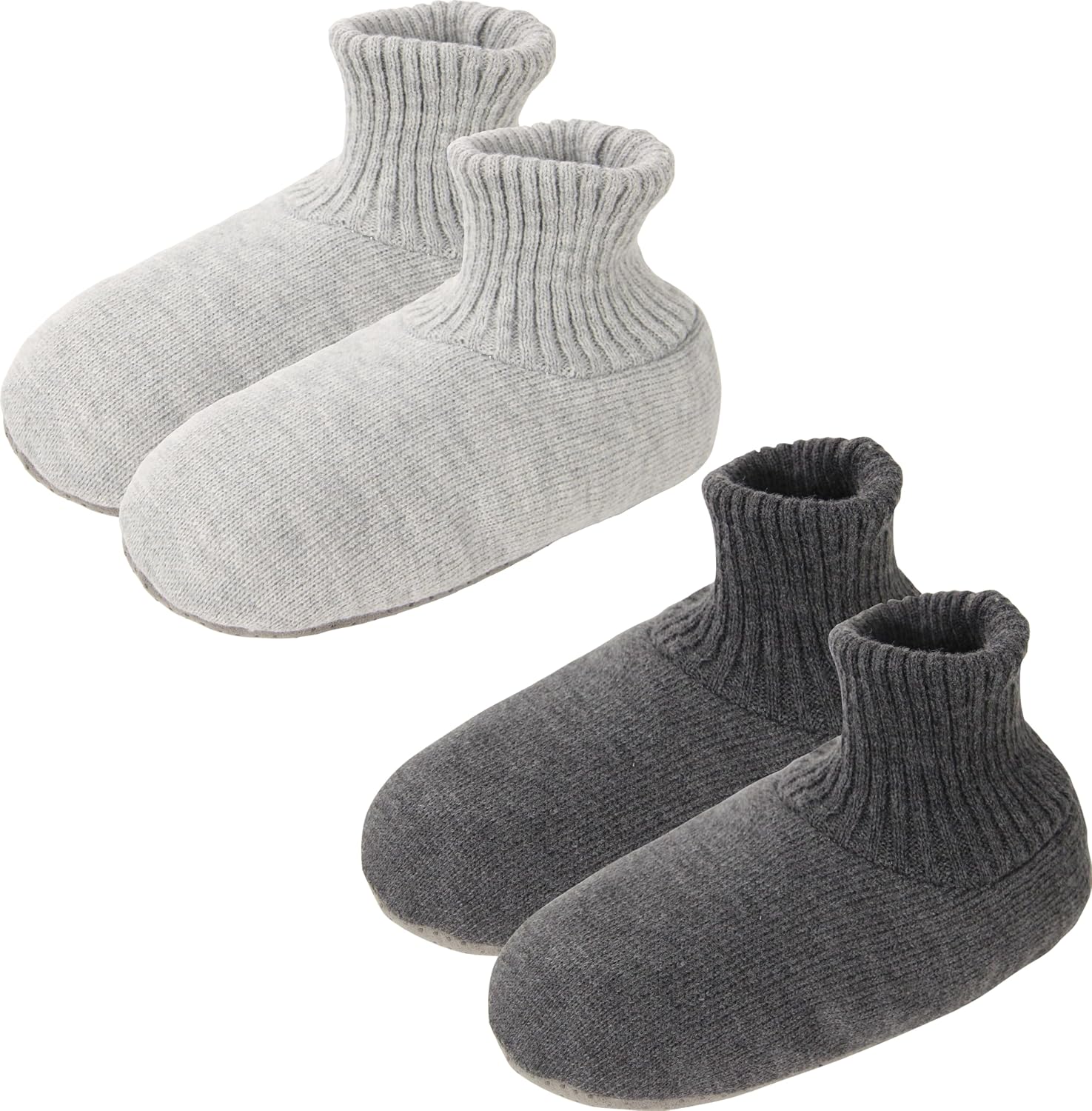 BenSorts Men Fuzzy Slipper Socks with Grippers for Comfort