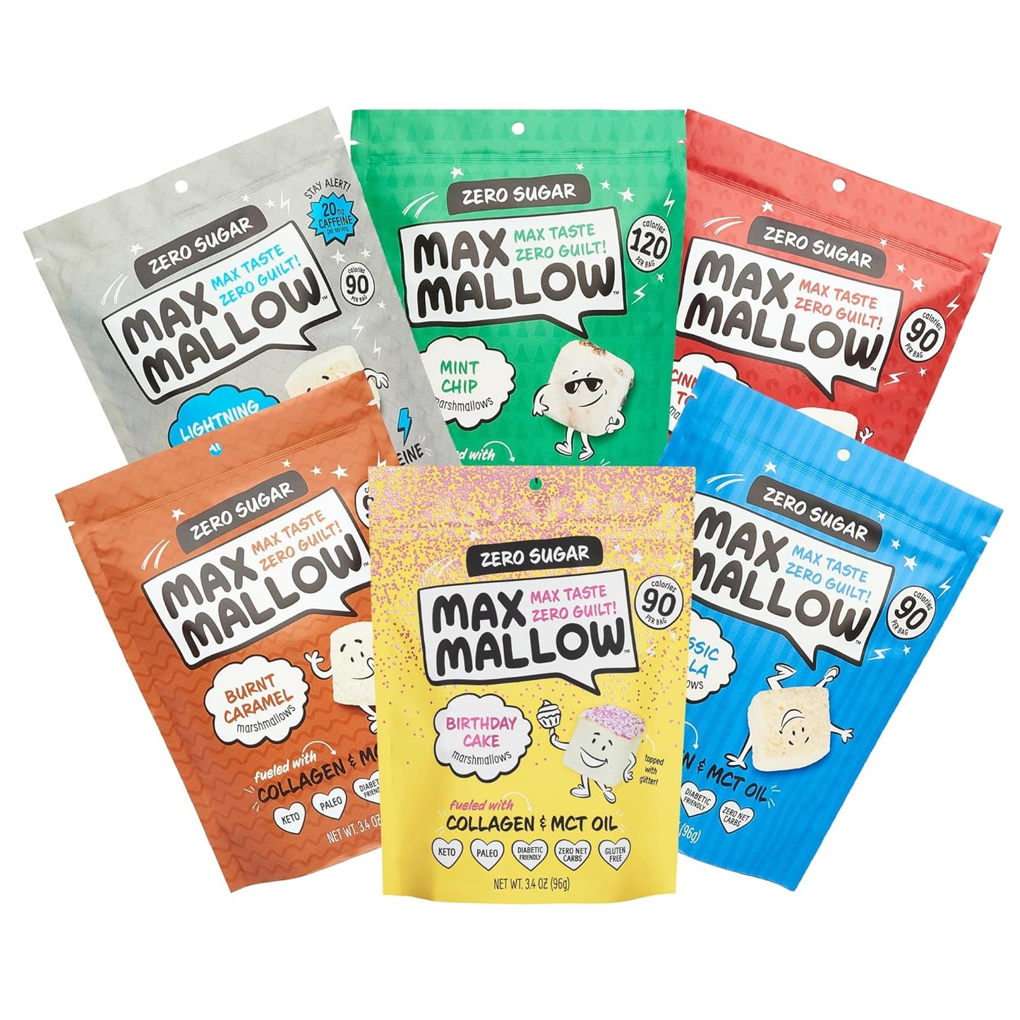 Max Mallow Sugar Free Marshmallows for Keto Treats and S'mores