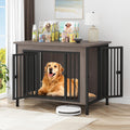 EasyCom 39.96 in XL Wooden Large Dog Crate Furniture - Spacious