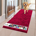 Muddy Mat Original Dog Door Mat for Muddy Paws, 24x60 in Maroon