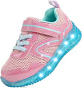 Light Up Sneakers for Toddlers Easy-On Hook & Loop - Bright LED Fun at