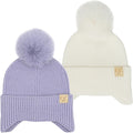 Funky Junque Toddler Pom Beanie Kids Winter Hat - Warm, Cozy Fit