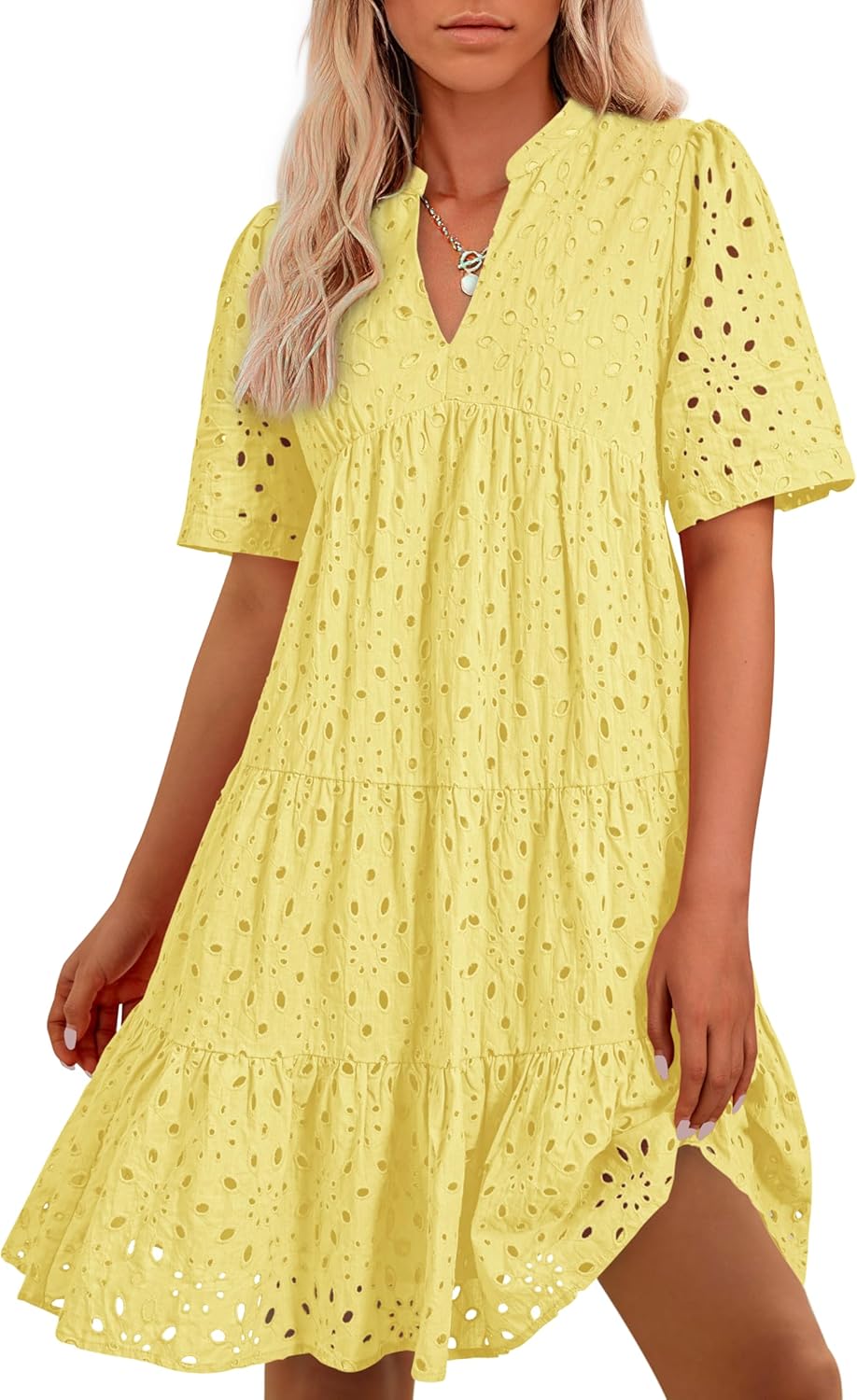 BTFBM Womens Boho Summer Dresses for Casual Beach Fun