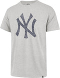 47 MLB Men's Gray Distressed Imprint Primary Logo Wordmark Short