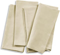 Solino Home Linen Napkins Set of 4 Birch 20 x 20 in - Handcrafted